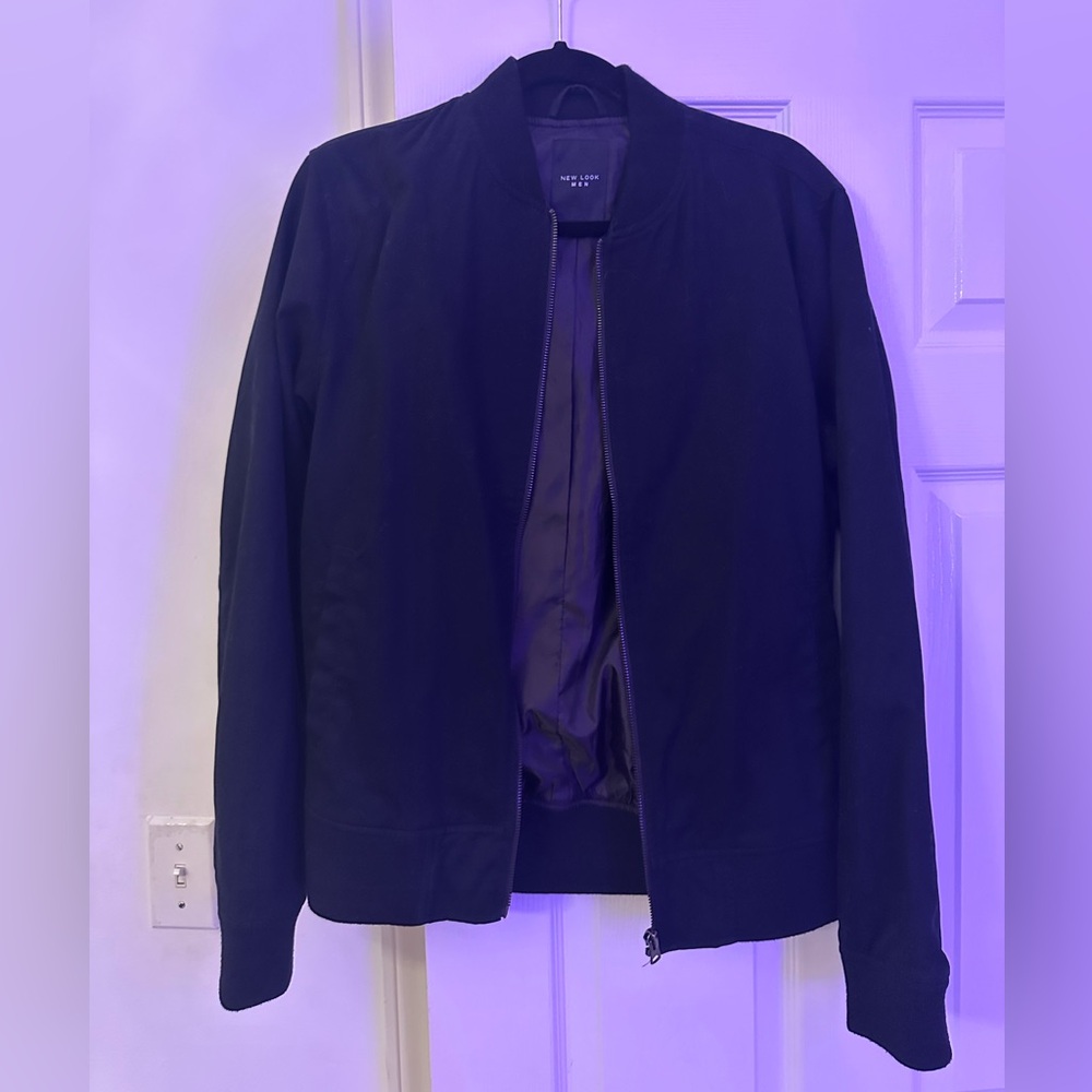 Black bomber jacket
